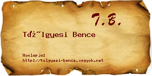 Tölgyesi Bence névjegykártya